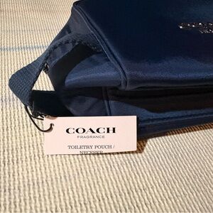 Coach Dark Blue Toiletry Bag